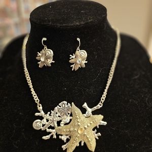 Necklace and earrings